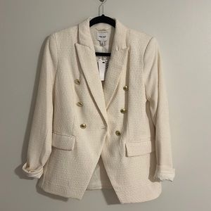 NWT Nine West Cream/White Blazer- XS